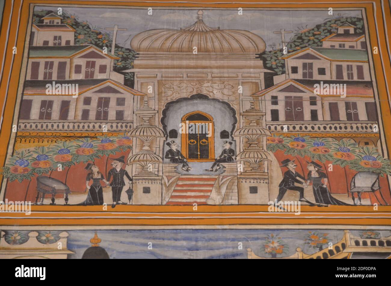 Indian man wall painting hi-res stock photography and images - Alamy