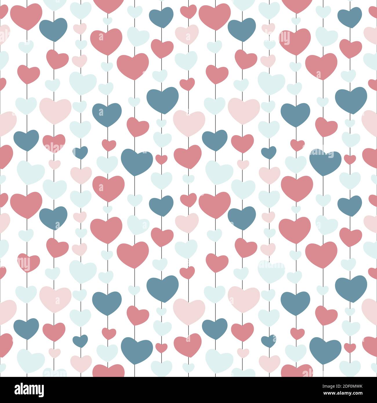Heart Love Seamless Pattern Background Illustration Stock Photo - Alamy