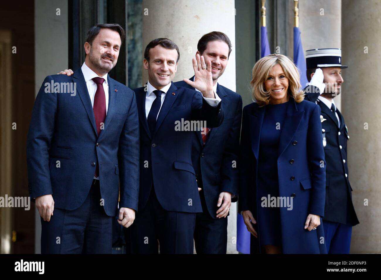 photo Xavier Bettel And Husband https www alamy com french president emmanuel macron and his wife brigitte welcome prime minister of luxembourg xavier bettel l and his husband gauthier destenay at the elysee palace in paris france on january 10 2020 photo by hamiltonpoolabacapresscom image387865019 html
