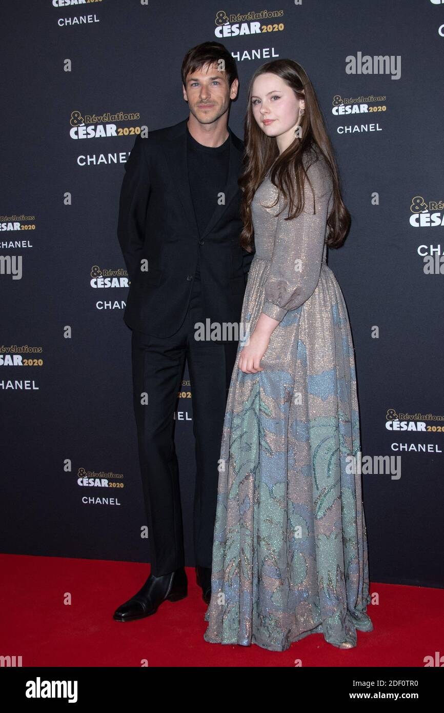 Gaspard Ulliel and Louise Labeque attending the Cesar Revelations 2020
