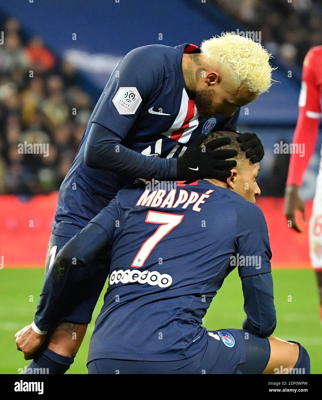 PSG s Neymar And Mbapp During The French League 1 Match Between Paris 