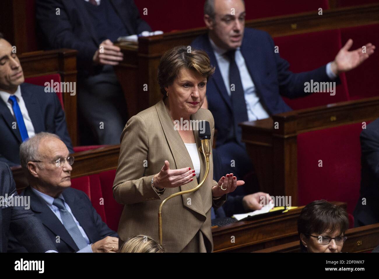 Annie Genevard during a session of questions to the Government at the