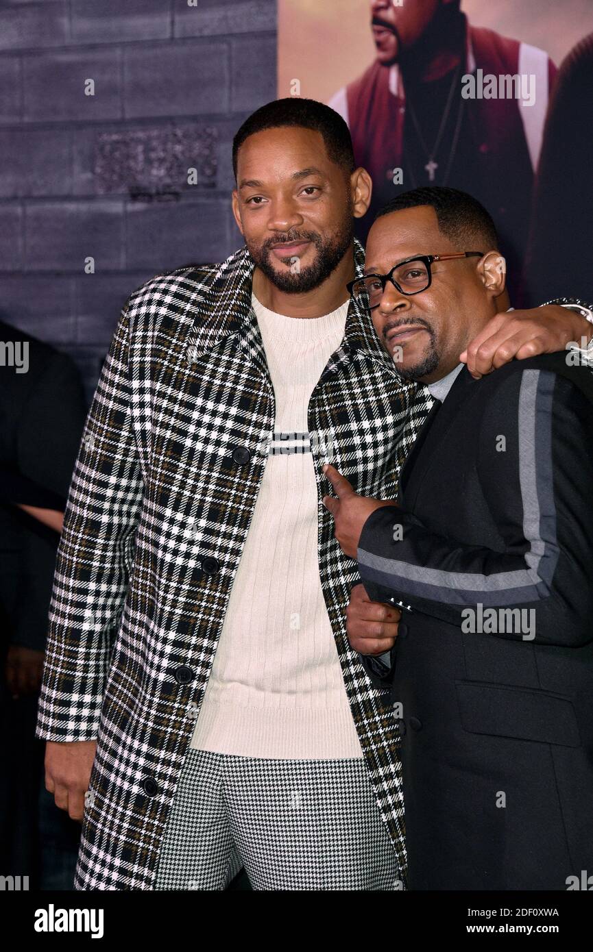 Will Smith and Martin Lawrence attend the premiere of Columbia Pictures