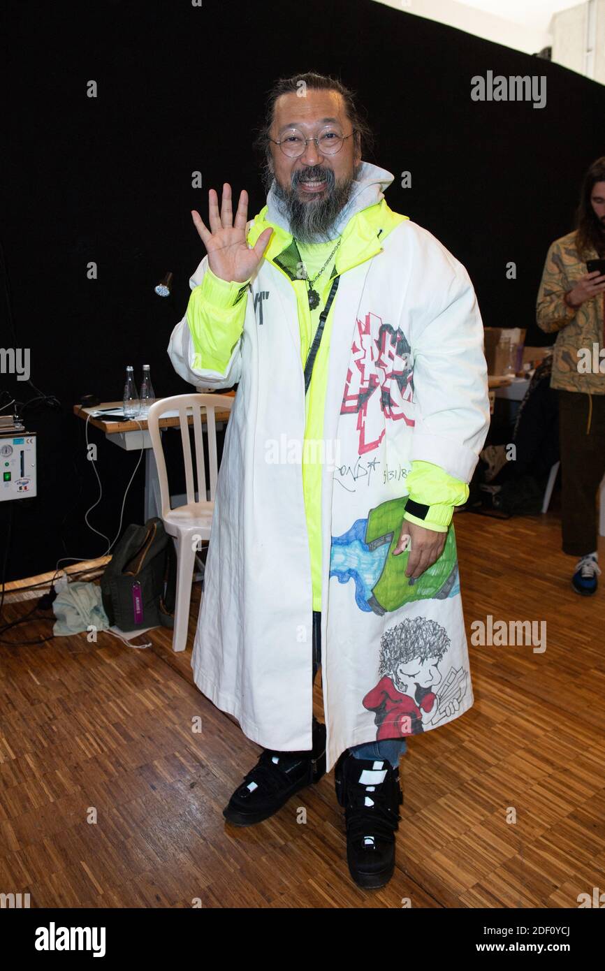 Street style, Takashi Murakami arriving at Off White Spring-Summer 2019  menswear show held at Palais de Chaillot, in Paris, France, on June 20th,  2018. Photo by Marie-Paola Bertrand-Hillion/ABACAPRESS.COM Stock Photo -  Alamy