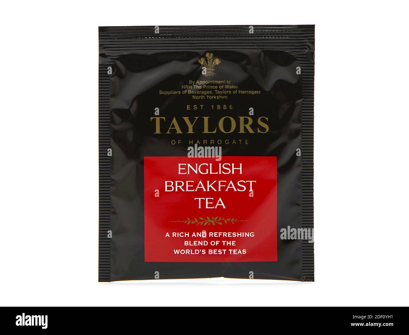 GALATI, ROMANIA - MAY 12, 2016. Taylors of Harrogate, English Breakfast Tea Sachet Stock Photo