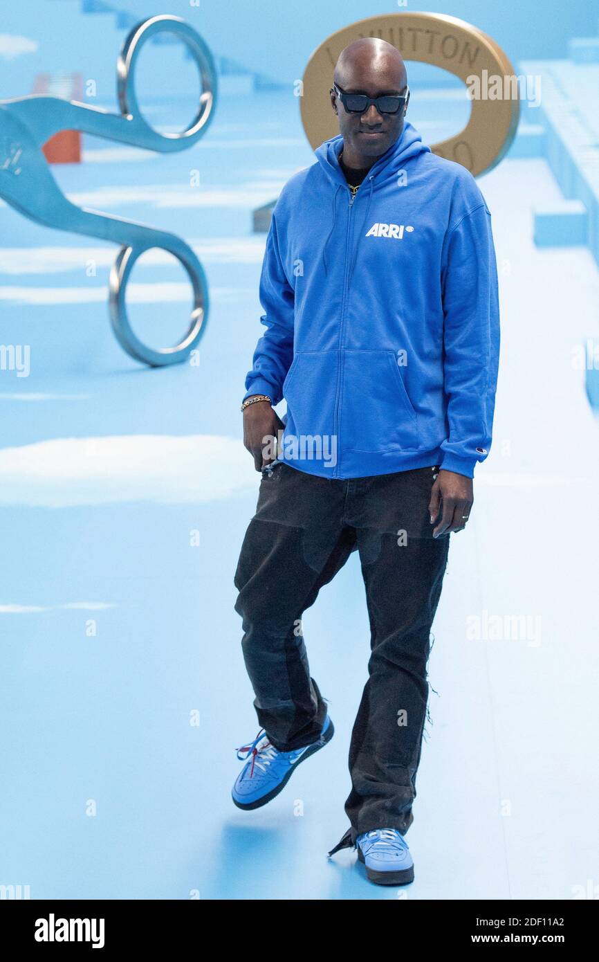Designer Virgil Abloh attending the Louis Vuitton Menswear Fall/Winter 2020- 2021 show as part of Paris Fashion Week in Paris, France on January 16,  2020. Photo by Aurore Marechal/ABACAPRESS.COM Stock Photo - Alamy