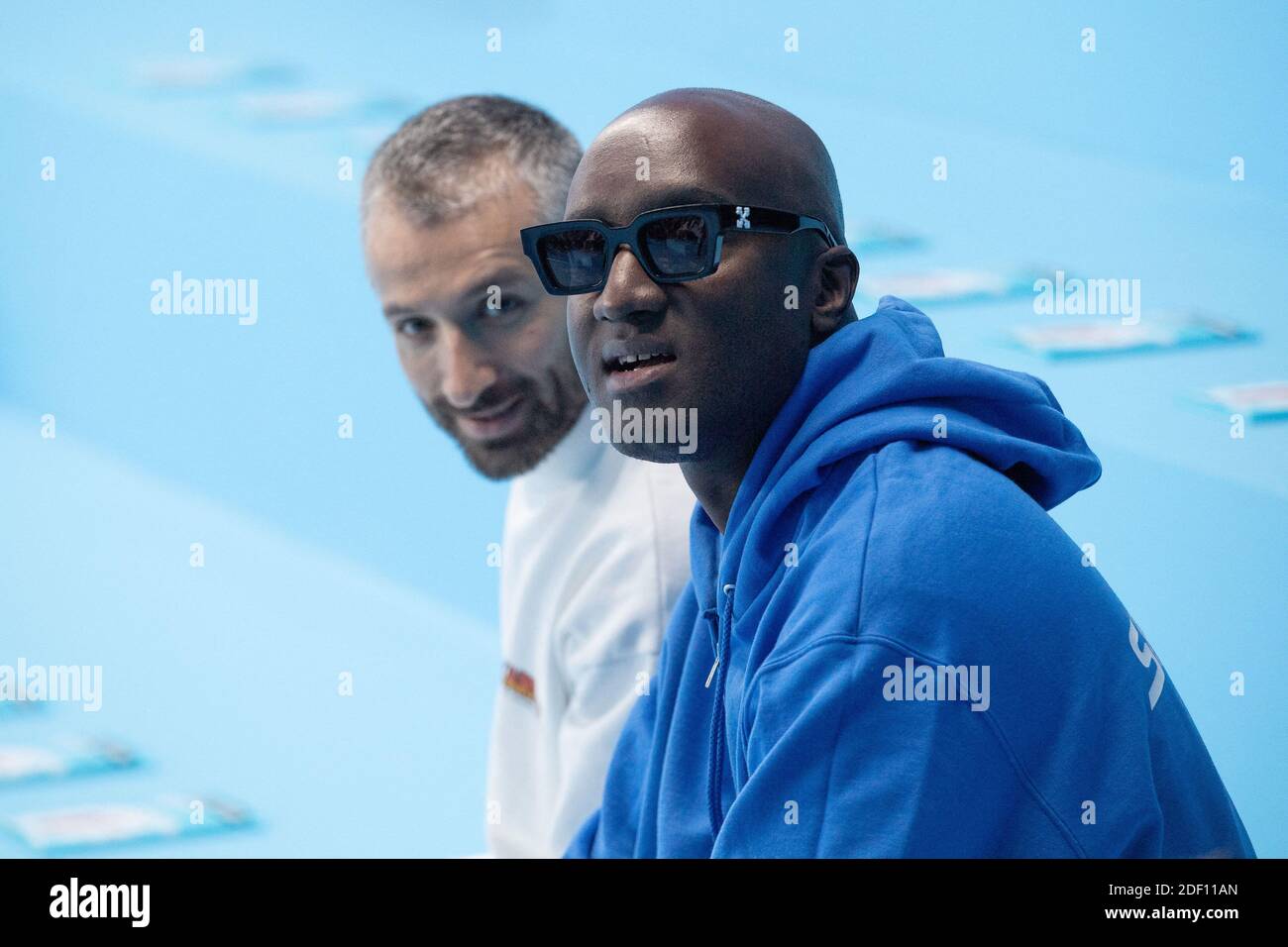 PARIS, FRANCE - SEPTEMBER 27: Fashion designer Virgil Abloh and models walk  the runway during the Off-White show as part of Paris Fashion Week Stock  Photo - Alamy