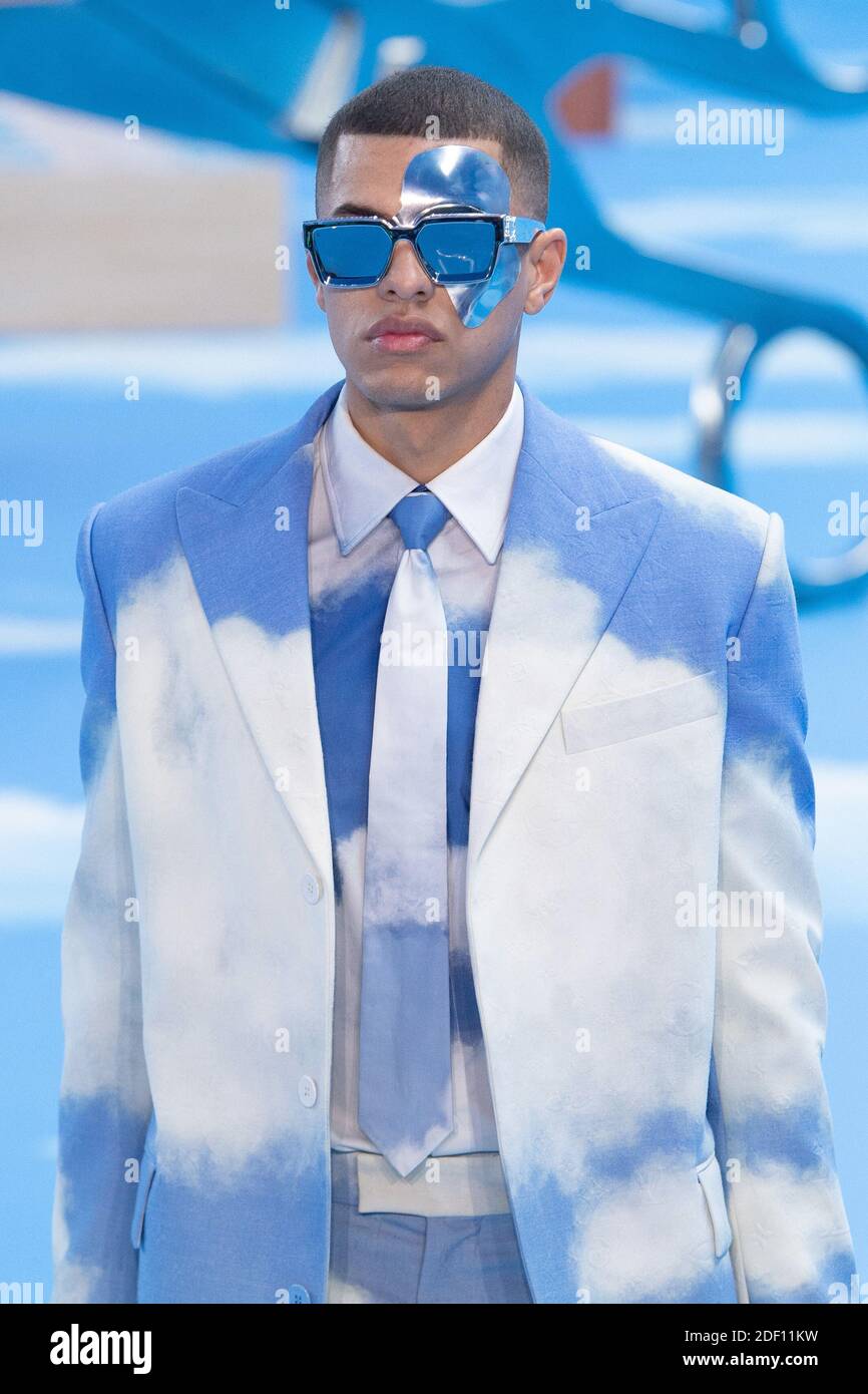 Model walks on the runway during the Louis Vuitton fashion show during  Paris Fashion Week Mens Fall Winter 2020-2021 in Paris, France on January  16, 2020. (Photo by Jonas Gustavsson/Sipa USA Stock Photo - Alamy