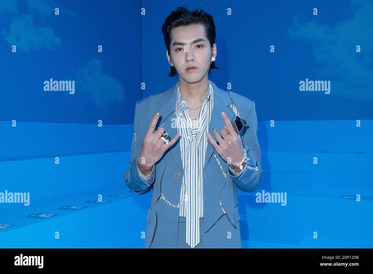 Kris Wu attending the Louis Vuitton Menswear Fall/Winter 2020-2021 show as  part of Paris Fashion Week in Paris, France on January 16, 2020. Photo by  Aurore Marechal/ABACAPRESS.COM Stock Photo - Alamy
