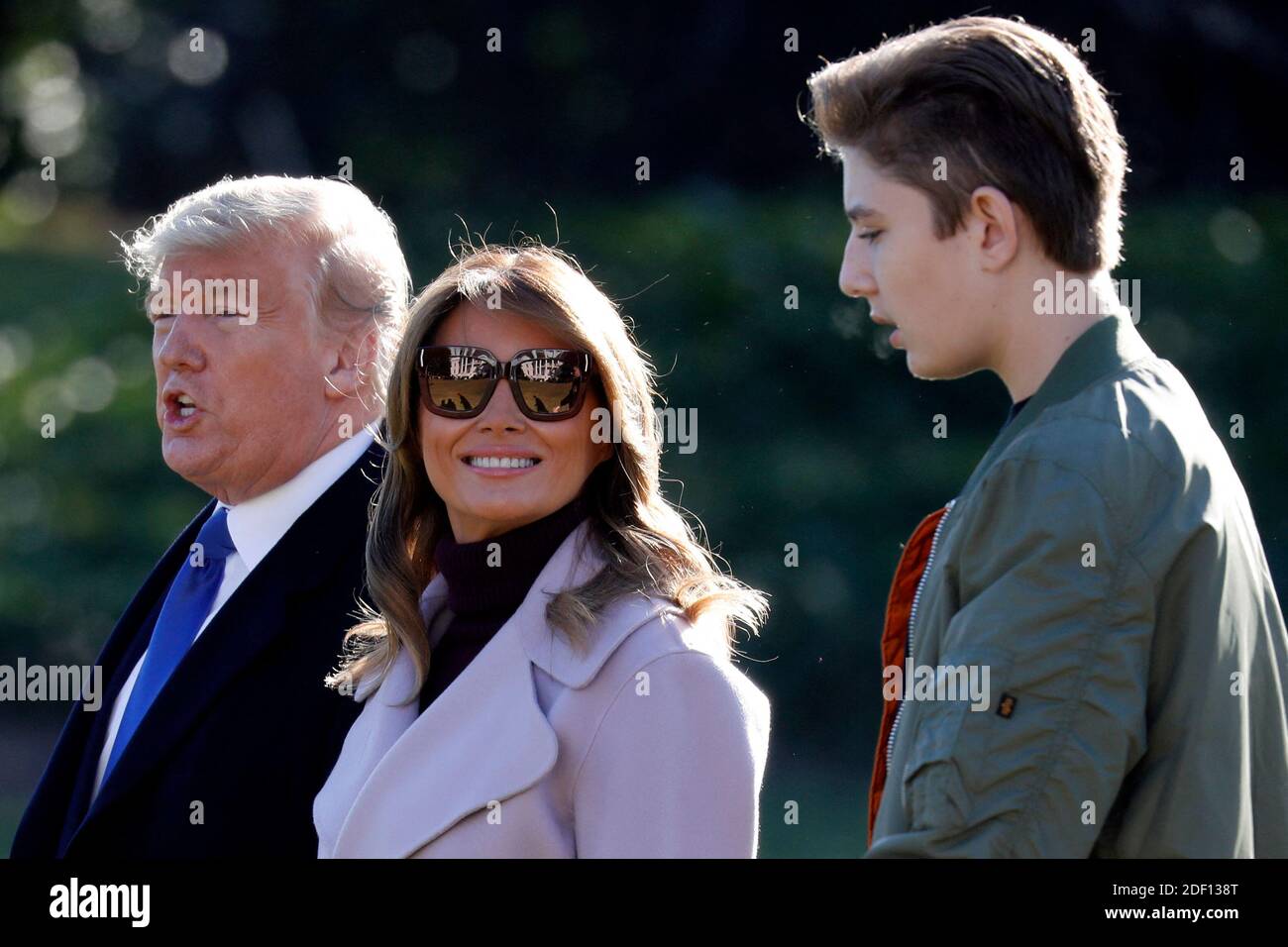 Melania trump and son barron hi-res stock photography and images - Alamy