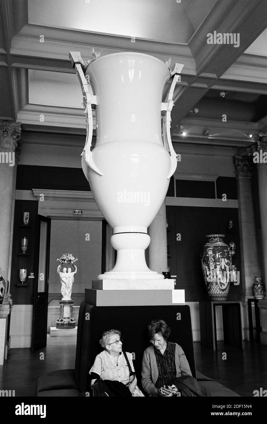 AJAXNETPHOTO. 2015. SEVRES, FRANCE. - FRENCH POT DISPLAY - HUGE PORCELAIN JUG ON DISPLAY AT THE MUSEUM NATIONALE DE CERAMIQUES.PHOTO:JONATHAN EASTLAND/AJAX REF:CD1541 9 Stock Photo