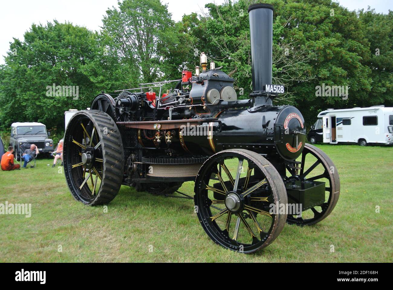 A 1918 Fowler steam powered 10 nhp K7 Ploughing Engine parked up on