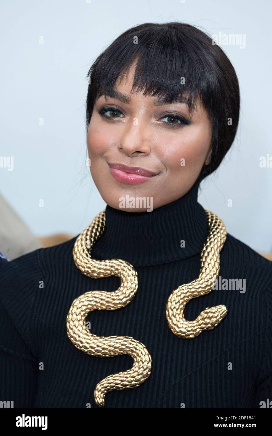 Kat Graham attending the Schiaparelli Haute Couture Spring/Summer 2020