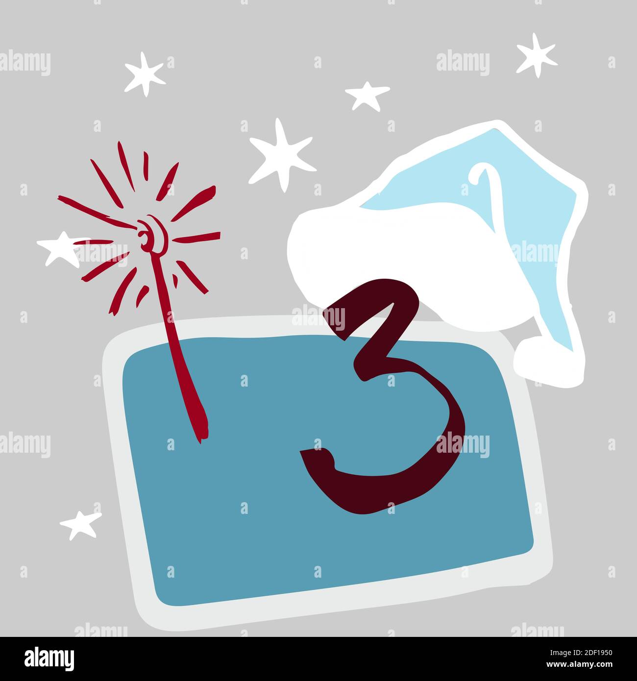 Christmas advent calendar, cute hand drawn style. Christmas and New Year  Celebration symbols. Winter holidays calendar card design. Winter vector  illu Stock Vector Image \u0026 Art - Alamy, image size:1300x1390