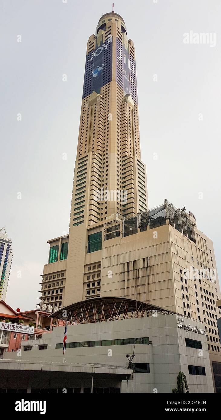 Baiyoke Tower 2 in Bangkok, Thailand. Skyscrapers and skyscrapers in the metropolis of millions. Stock Photo