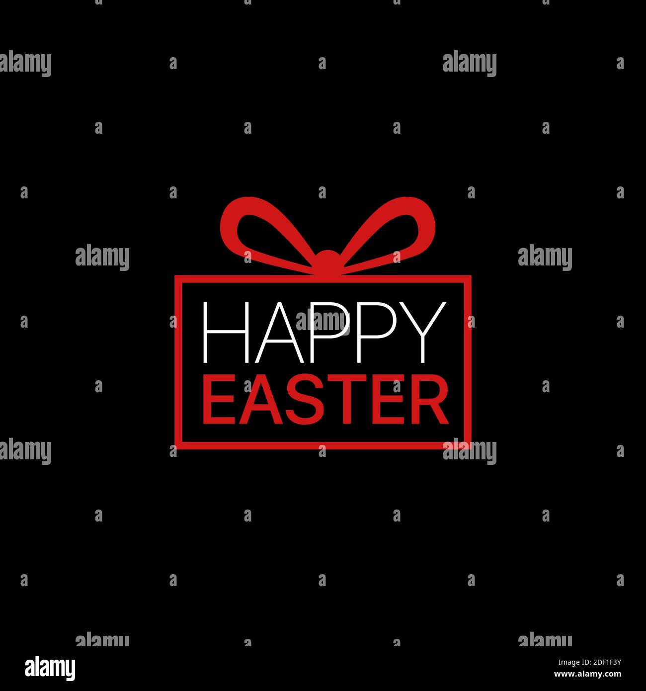 Happy Easter gift box icon Stock Vector