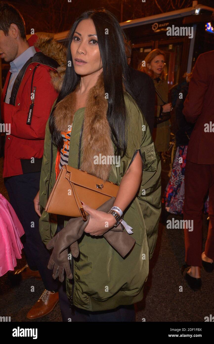 Anggun attending the Jean Paul Gaultier show during Haute Couture Paris ...