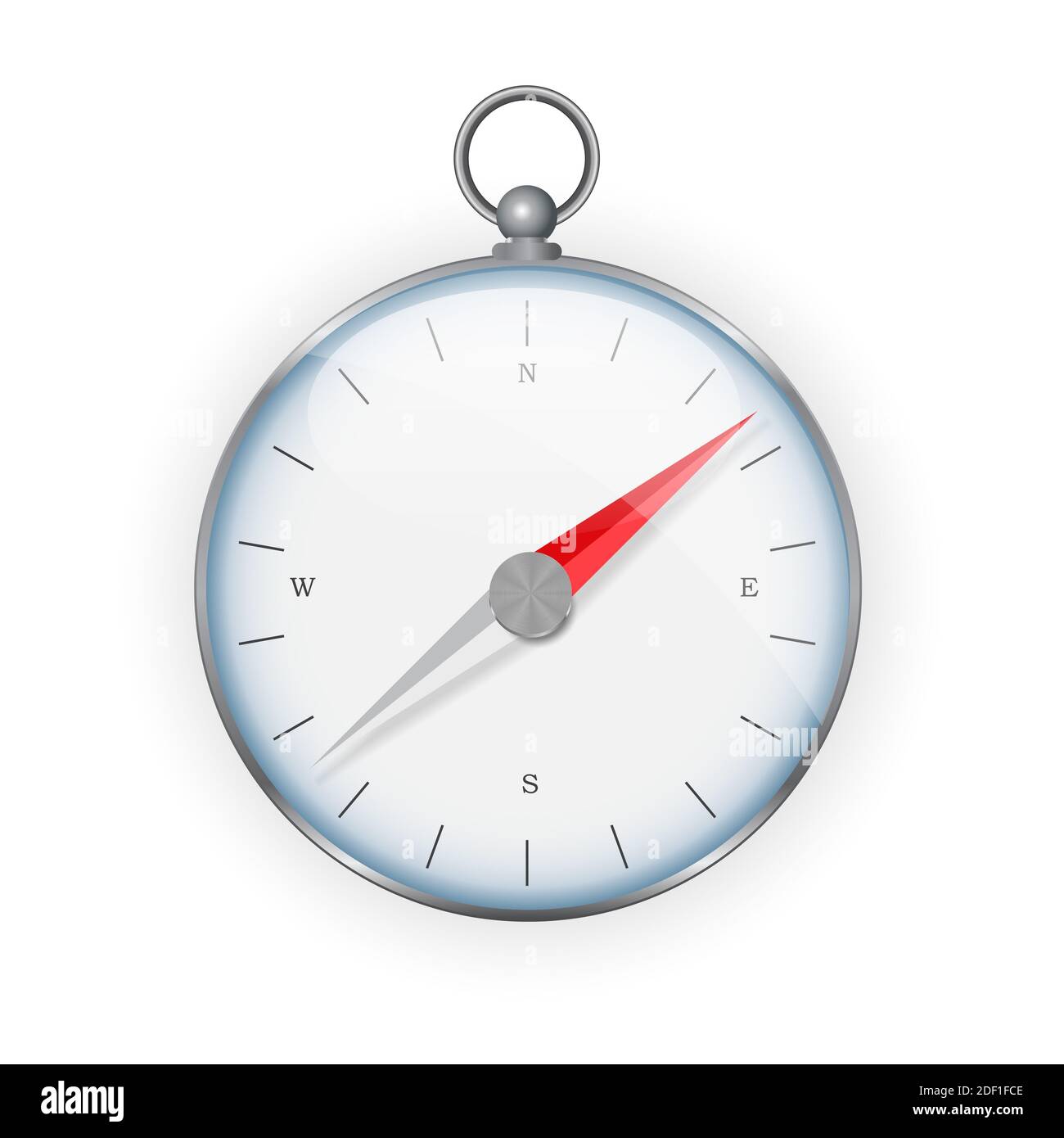 Compass direction icon for web design isolated on white background