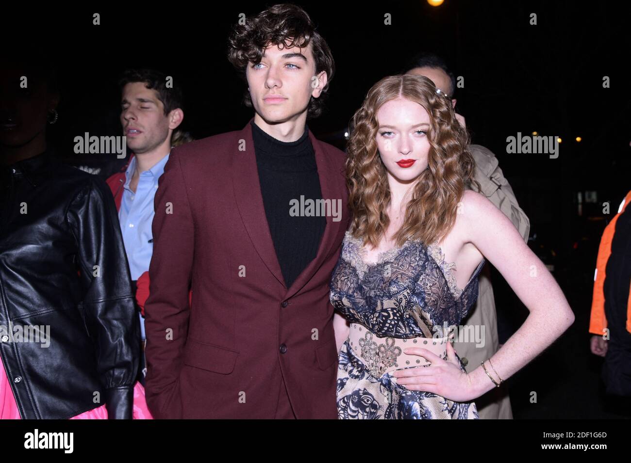 Larsen Thompson and Gavin Casalegno attend Jean Paul Gaultier Haute