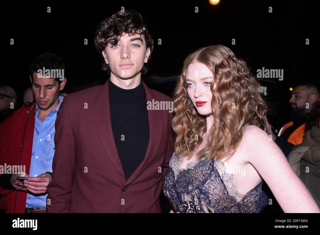 Larsen Thompson and Gavin Casalegno attend Jean Paul Gaultier Haute