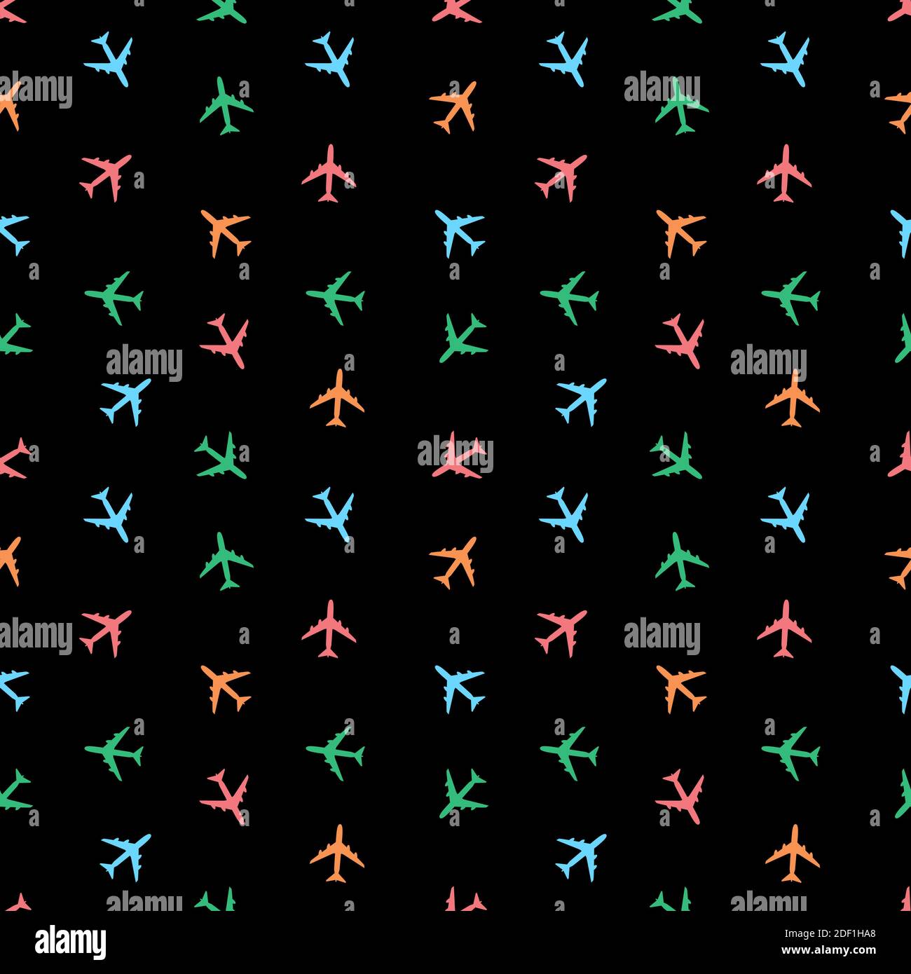 Airplane Seamless Pattern Background Illustration Stock Photo - Alamy