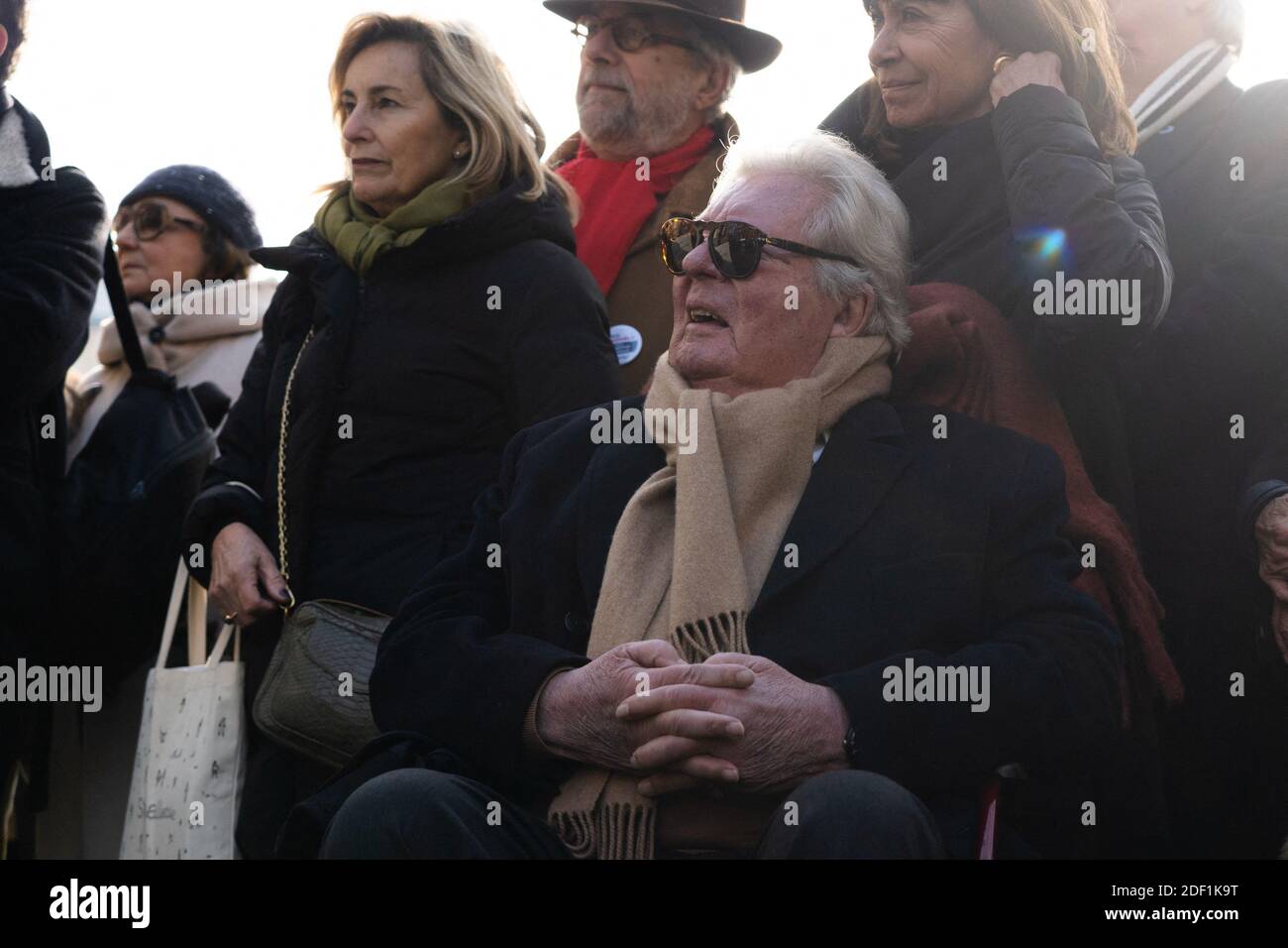 Jean-Jacques Sempé illustrator of the adventures of Little Nicholas attends the unveiling of a statue of Rene Goscinny in Paris, France on January 23, 2020. Photo by Florent Bardos/ABACAPRESS.COM Stock Photo