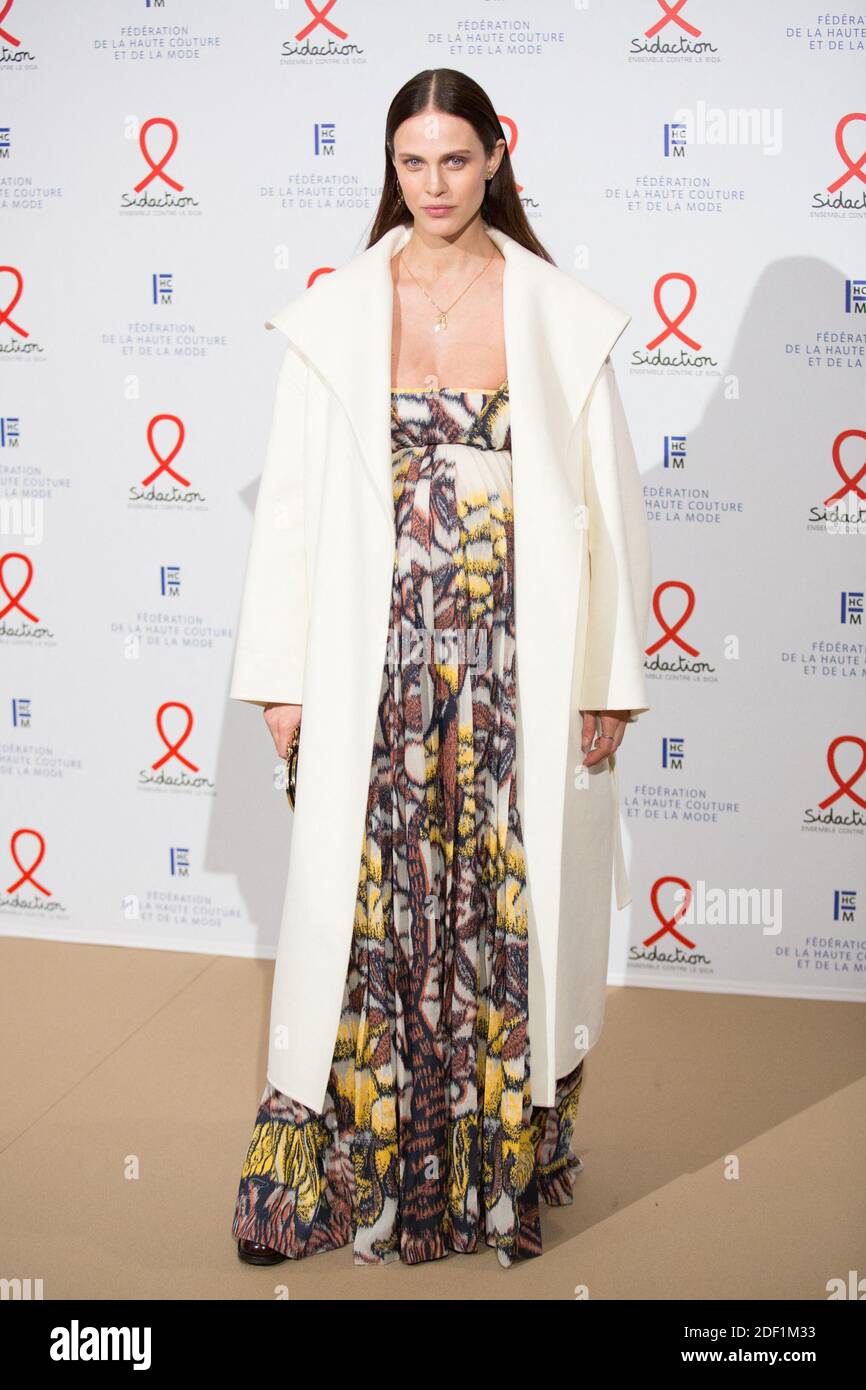 Aymeline Valade pregnant attend the 18th Fashion dinner for AIDS Sidaction  Association at Pavillon Cambon in Paris on january 23, 2020. Photo by  Nasser Berzane/ABACAPRESS.COM Stock Photo - Alamy