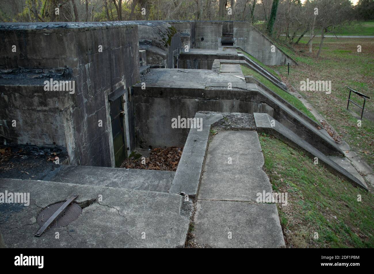 Battery Sater, Fort Hunt Park, Alexandria, VA Stock Photo