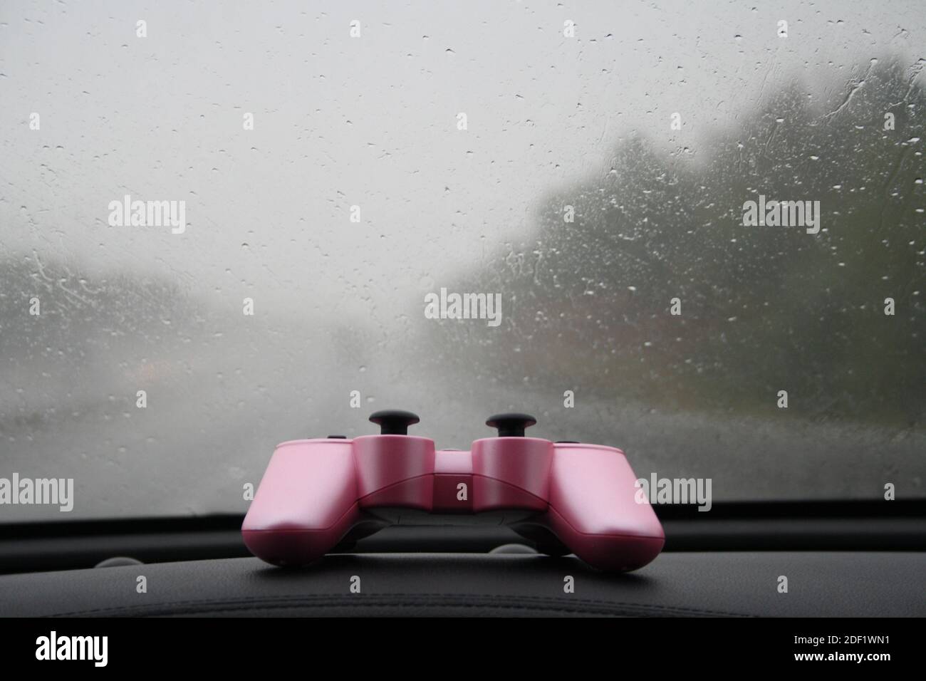pink controller ps3 Stock Photo