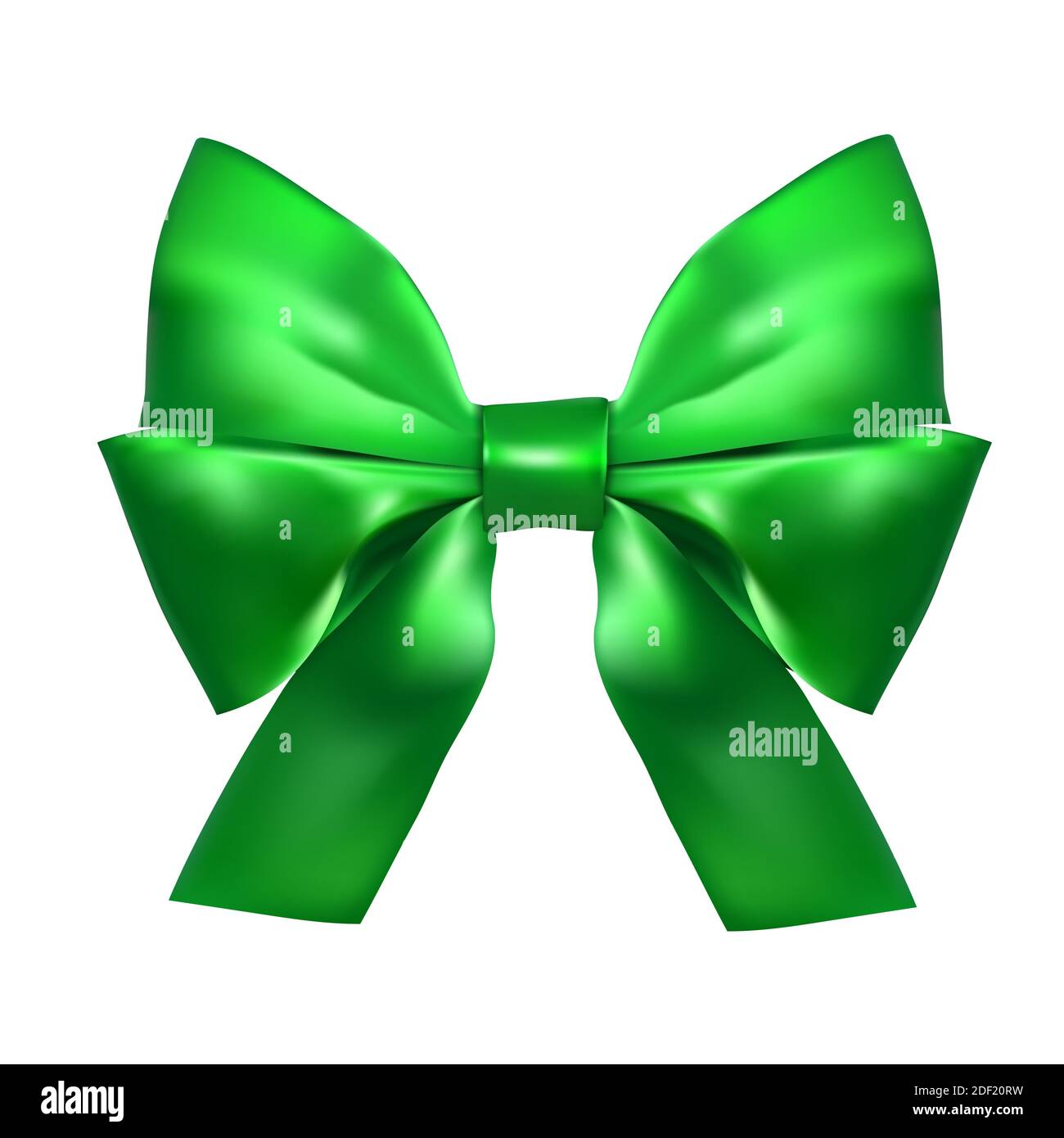 Light Green Silk Bow with Ribbon Decoration for Gif Stock Vector -  Illustration of bright, background: 132912923