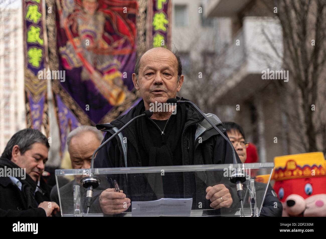 George Rousse, cretor of the Arche of Fraternity during the ...