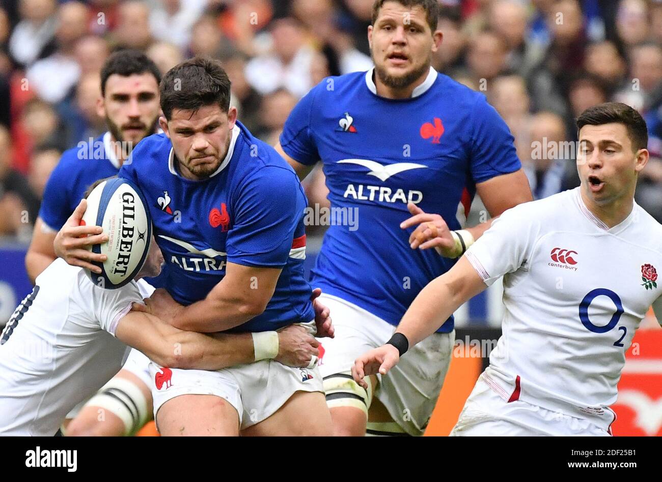 France's Julien Marchand during the Six Nations rugby union tournament  match between France and England at the stade de France, in Saint Denis, on  the outskirts of Paris, on February 2, 2020.