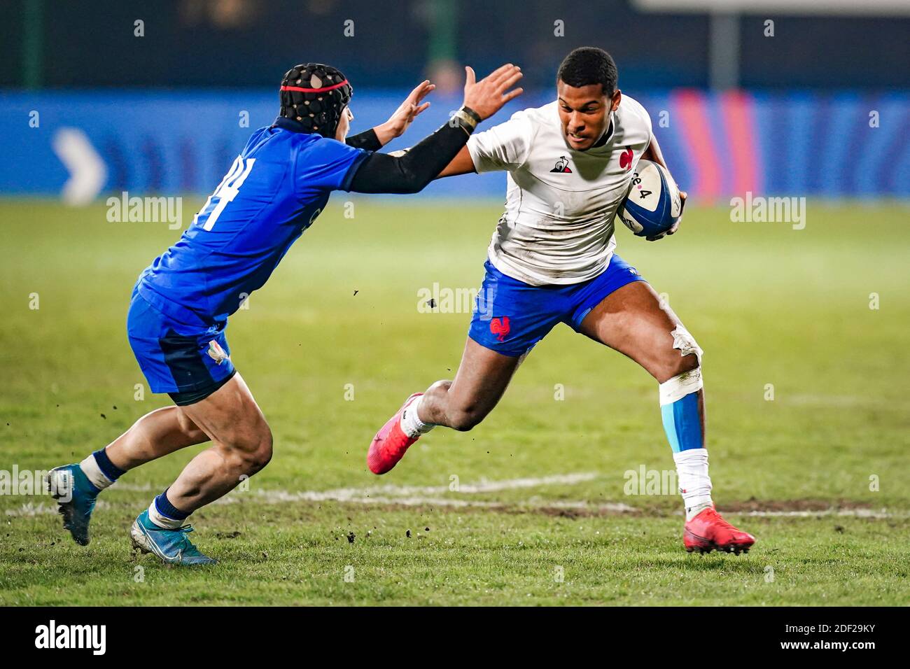 Cheikh Tiberghien FRA during the Six Nations Under 20 rugby