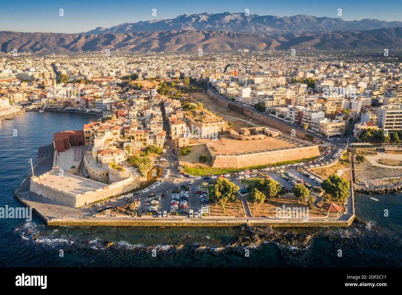 San Salvatore Bastion and Firkas Fortress at Chania, Crete, Greece Stock Photo