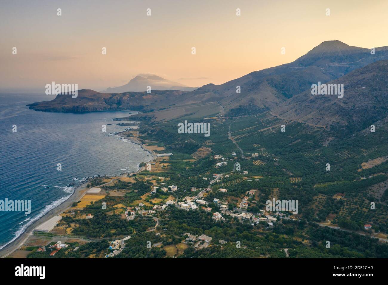 Town of Sfinari, West Crete, Greece Stock Photo