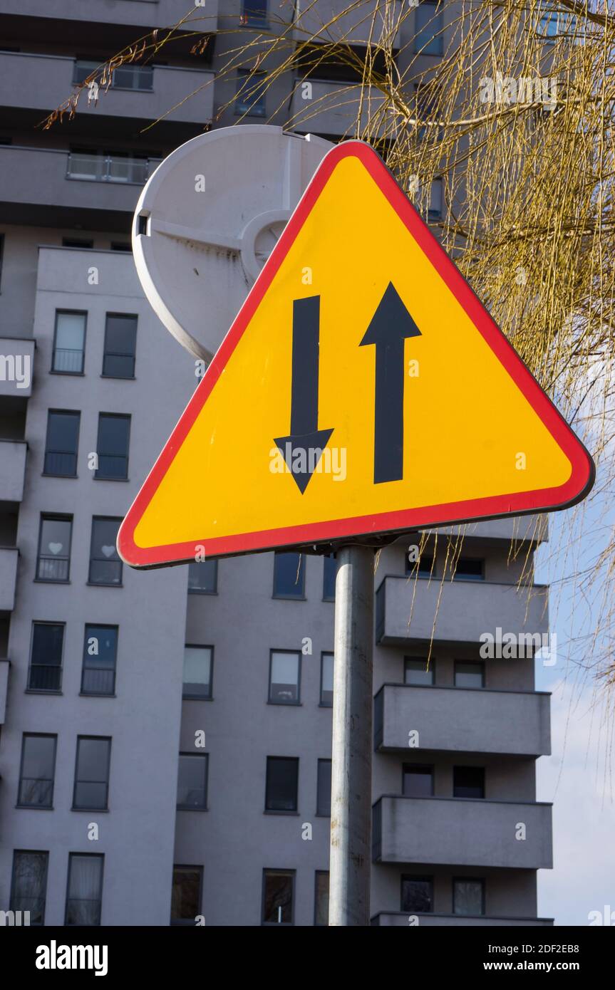 A vertical shot of a traffic sign Stock Photo - Alamy