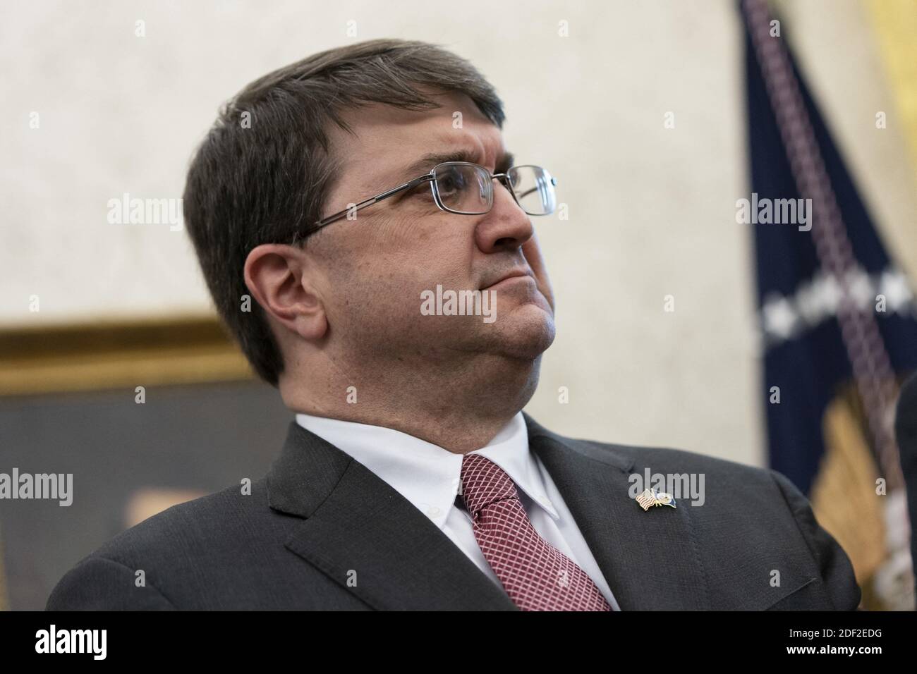United States Secretary of Veterans Affairs (VA) Robert Wilkie attends a signing ceremony for S. 153, The Supporting Veterans in STEM Careers Act at the White House in Washington, DC, USA on February 11, 2020. Photo by Chris Kleponis/Pool via CNP/ABACAPRESS.COM Stock Photo