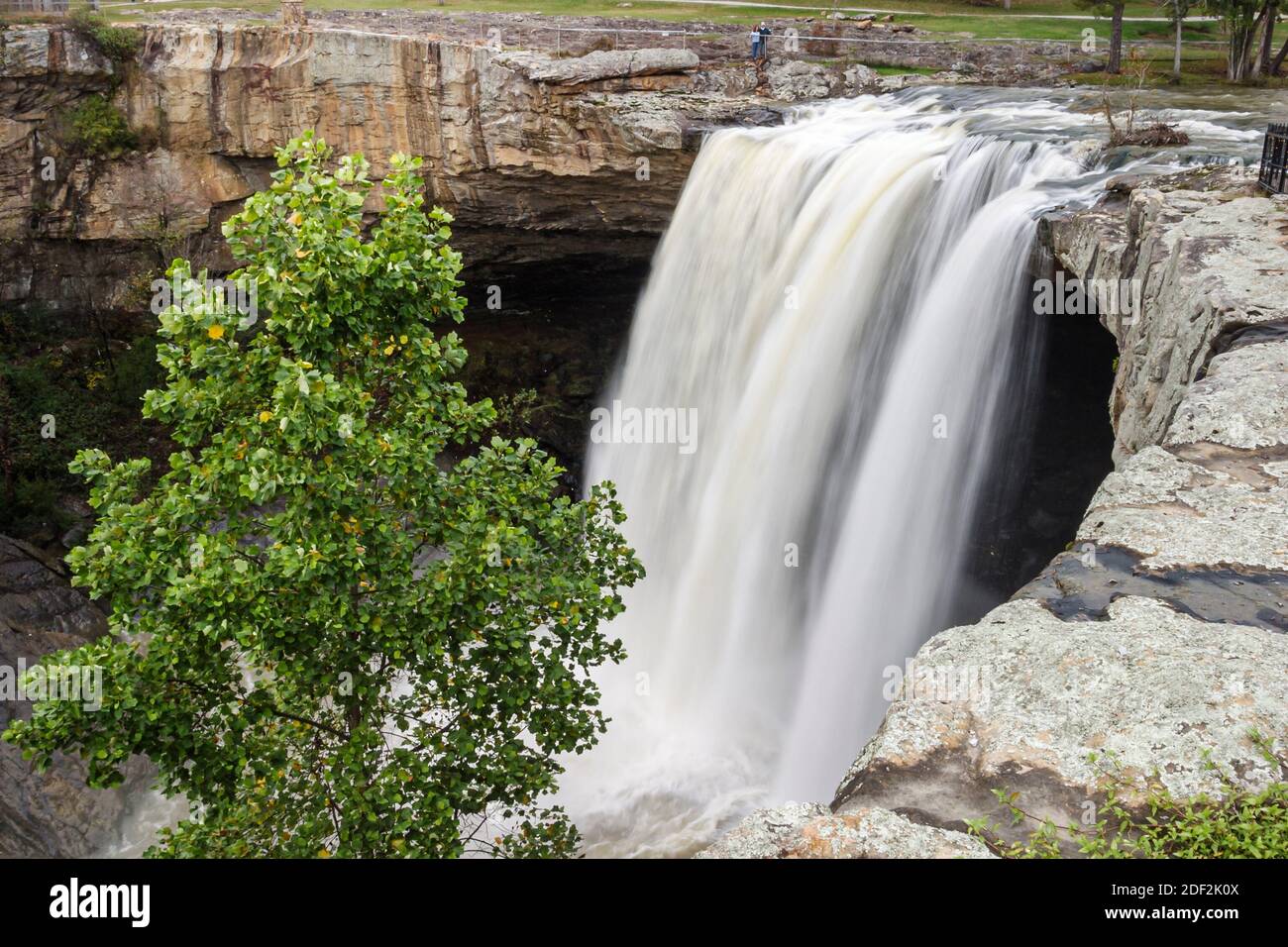 Alabama Gadsden Noccalula Falls & Park,waterfall Coosa River Stock
