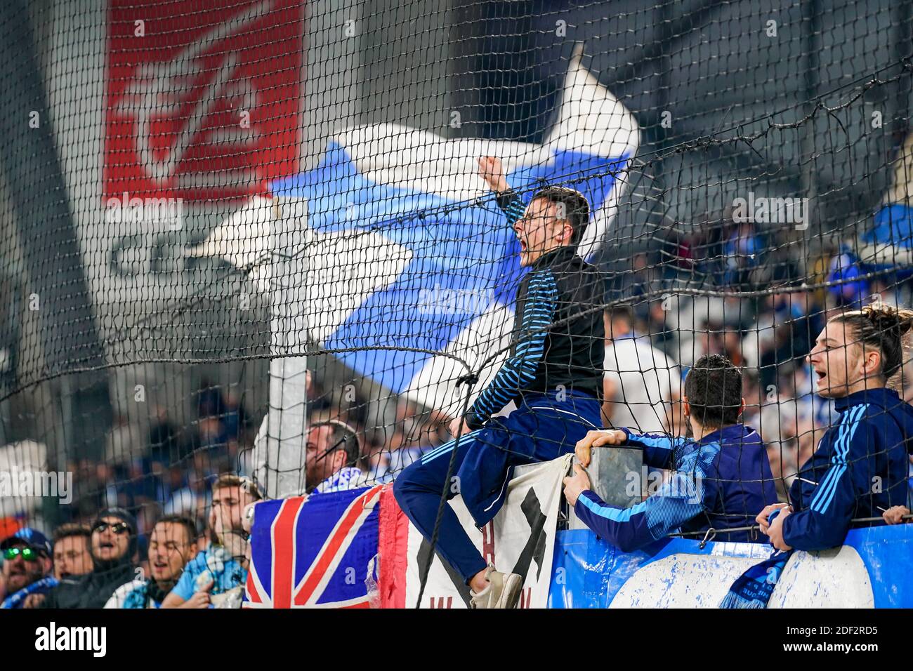 OM supporters during the French Ligue 1 football match Olympique de  Marseille v FC Nantes at