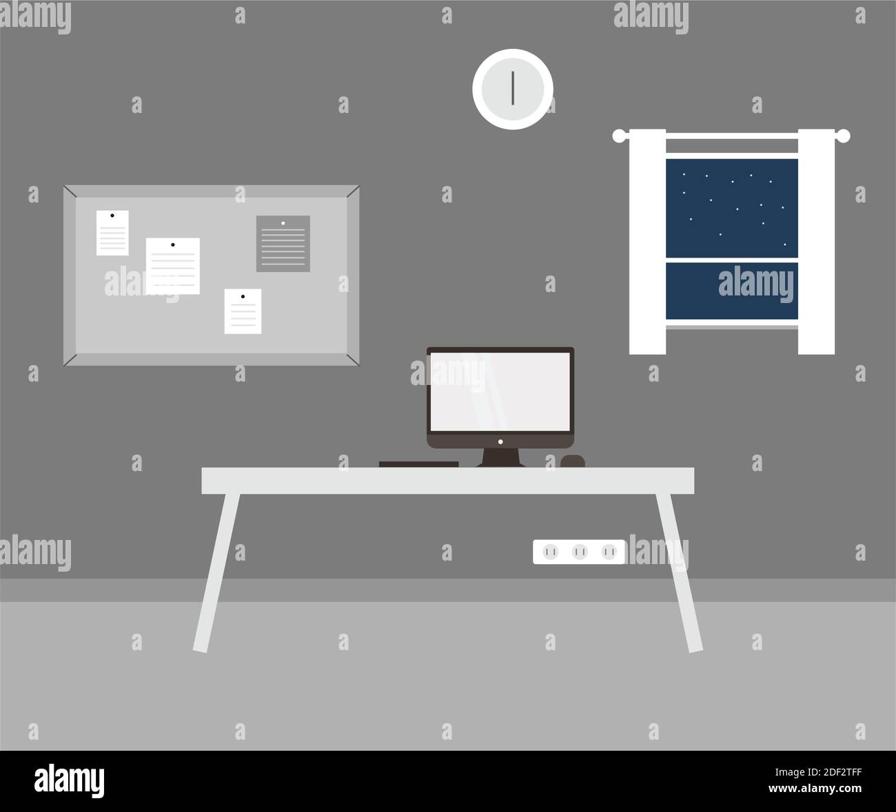 design about workspace illustration Stock Vector Image & Art - Alamy
