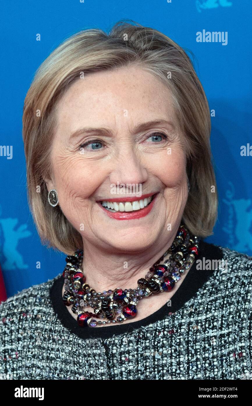 Former First Lady Hillary Rodham Clinton attending the Hillary Premiere ...