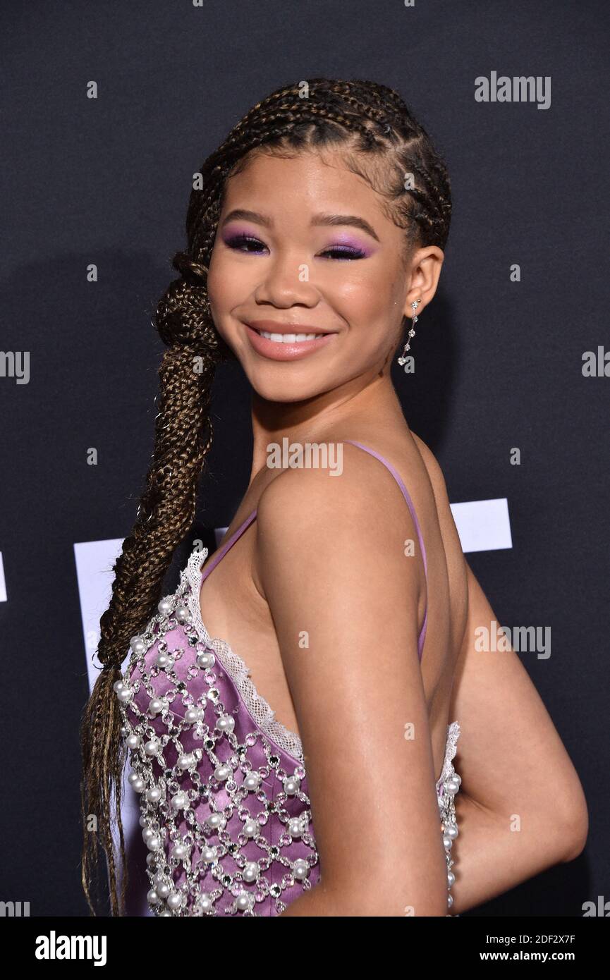 Storm Reid attends the premiere of Universal Pictures' "The Invisible