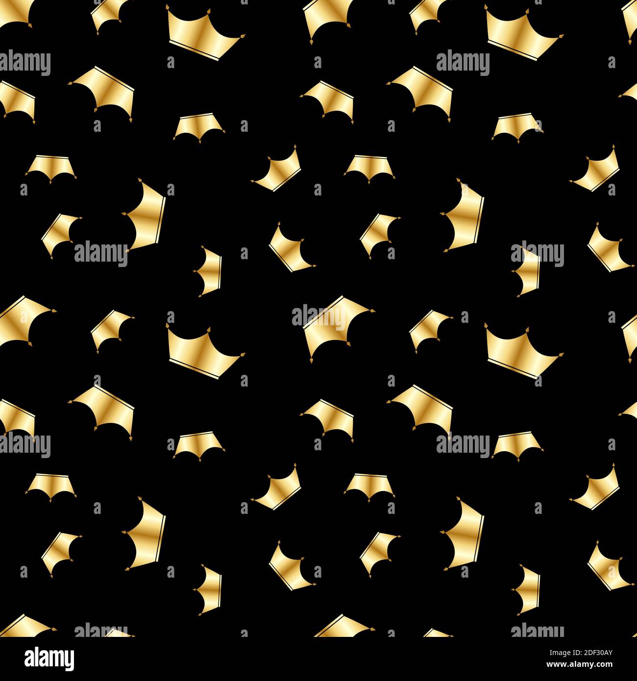 Golden Crown Royal Vintage Luxury Seamless Pattern Background ...