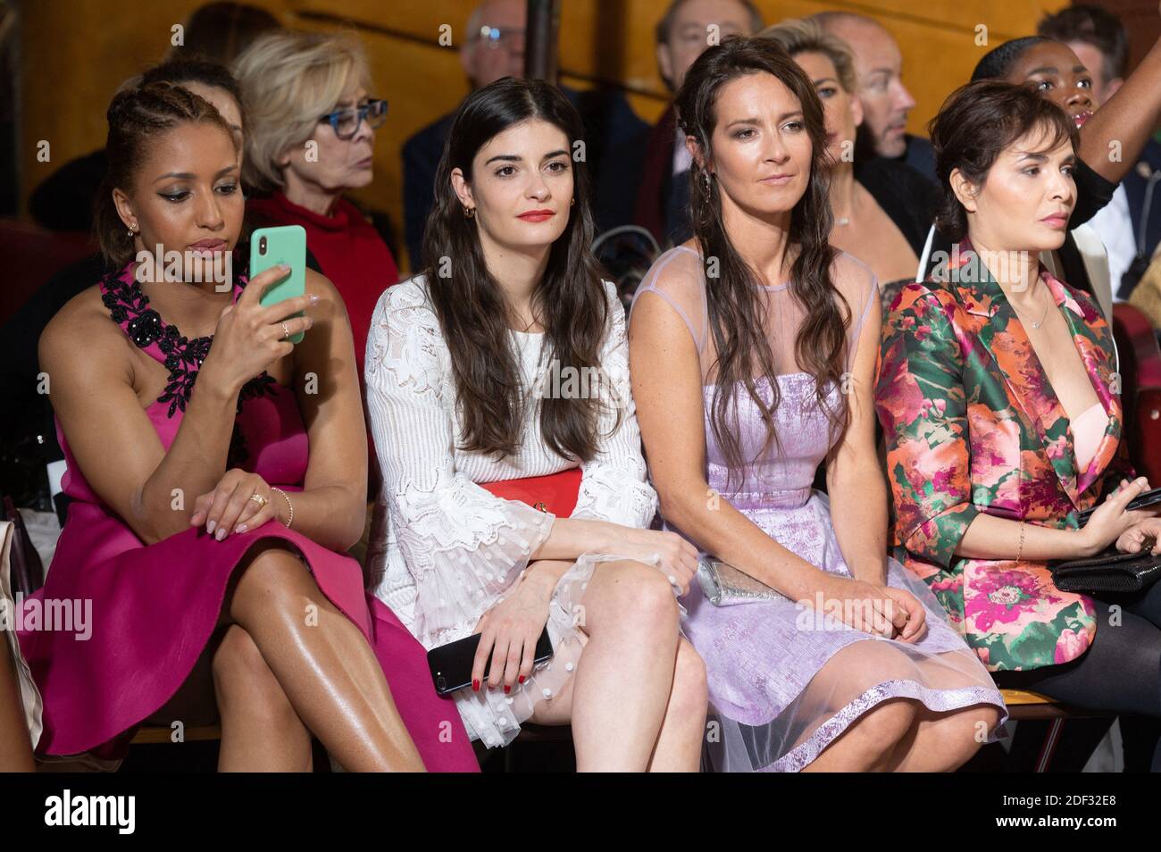 Eleonore Sarrazin and Emmanuelle Boidron attend the Christophe