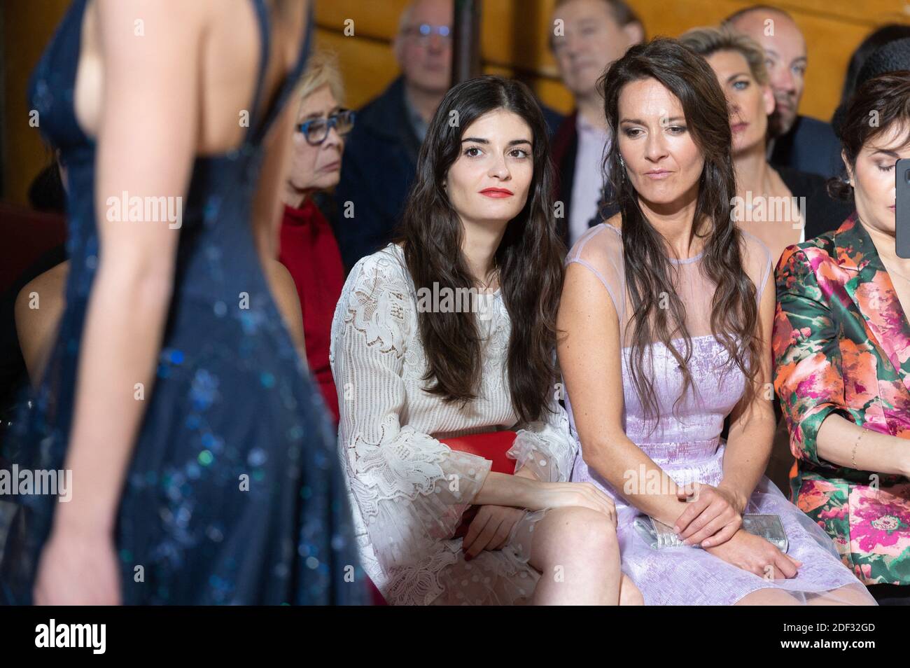 Eleonore Sarrazin attends the Christophe Guillaume show as part of the