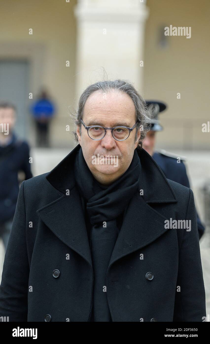 Xavier Niel at a national tribute to the memory of Jean Daniel, late