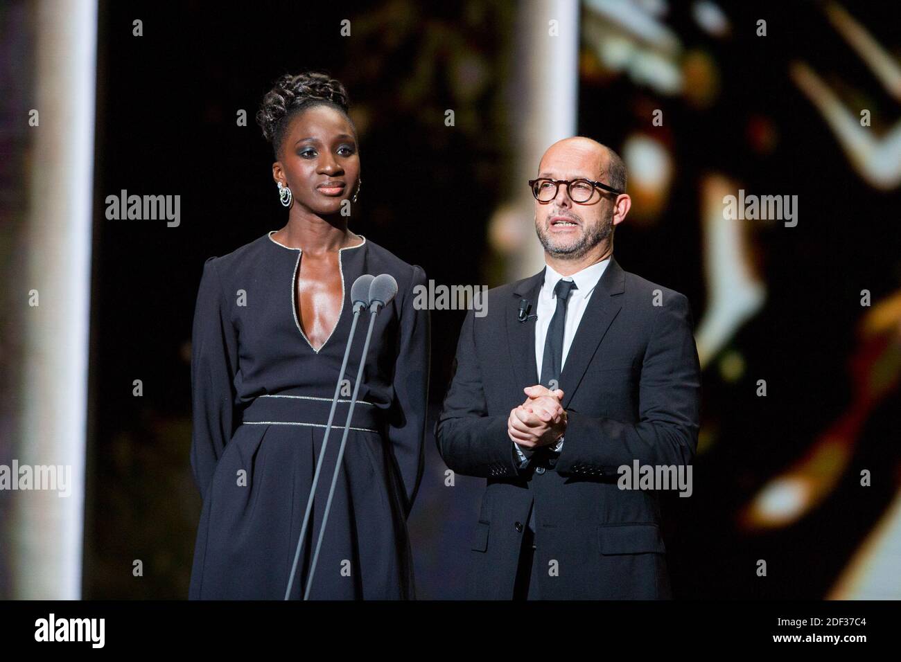Eye Haidara, Maurice Barthelemy during the 45th Annual Cesar Film