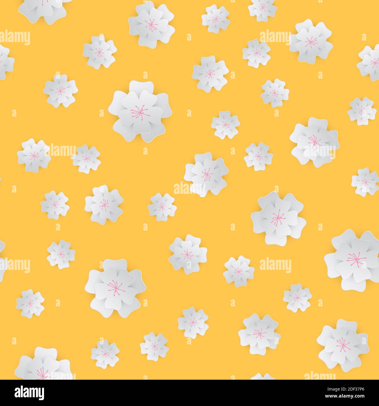 Flower Seamless Pattern Background. Illustration Stock Photo - Alamy