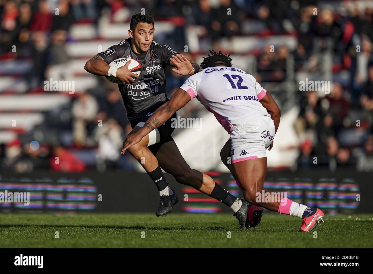 Bryce Heem (RCT) during the rugby TOP 14 match between RC Toulon and Stade  Francais Paris at the Felix Mayol Stadium, in Toulon, France on Mars 1, 2020.  Photo by Julien Poupart/ABACAPRESS.COM