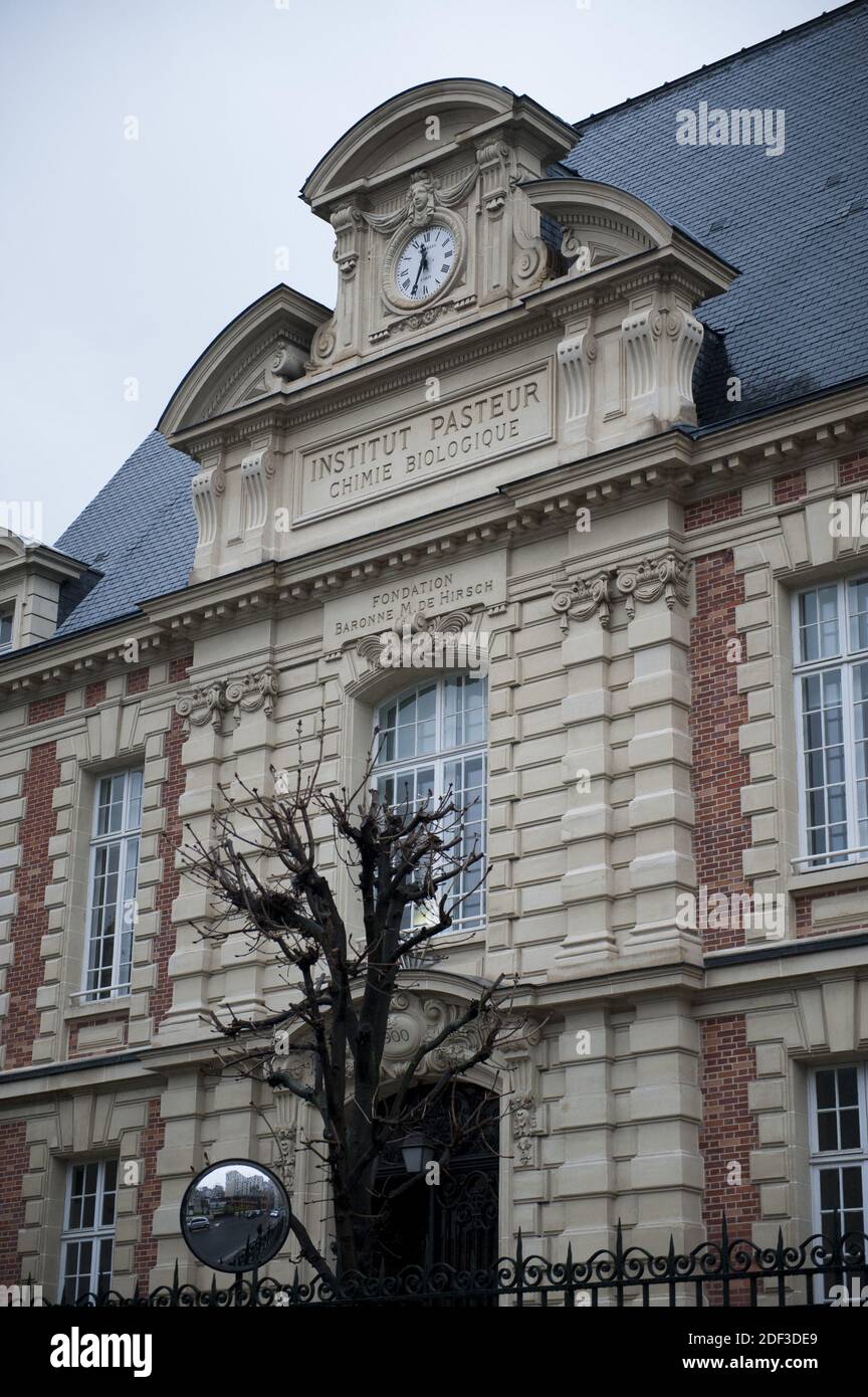Illustration of Pasteur Institute in Paris, France on March 2 , 2020 Photo by Magali Cohen/ABACAPRESS.COM Stock Photo